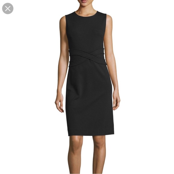 Diane Von Furstenberg Evita Sleeveless Ponte Fit And Flare Dress Black Size 6 - Picture 11 of 11